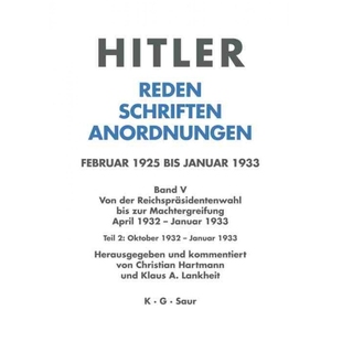 Oktober 9783598220029 1932 1933 Januar 按需印刷DEG