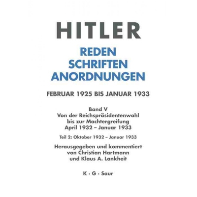 按需印刷DEG Oktober 1932   Januar 1933[9783598220029]