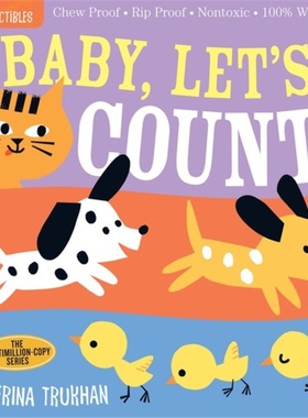 现货 宝宝学数数 咬咬书 Indestructibles Baby Let's Count 英文原版 可水洗撕不破咬不坏 原版绘本