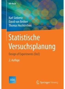 预订【德语】 Statistische Versuchsplanung:Design of Experiments (DoE)