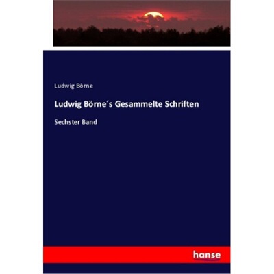 预订【德语】Ludwig Bornes Gesammelte Schriften[9783337757281]