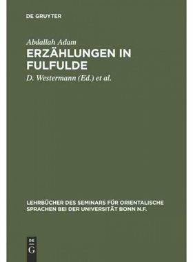 按需印刷DEG Erz?hlungen in Fulfulde[9783110993851]