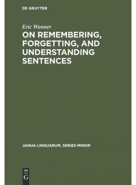 按需印刷DEG On remembering, forgetting, and understanding sentences[9783110996869]