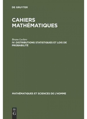 按需印刷DEG Cahiers mathématiques, IV, Distributions statistiques et lois de probabilité[9783111311456]