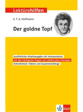 预订【德语】 Klett Lektürehilfen E.T.A. Hoffmann, Der goldne Topf[9783129231067]