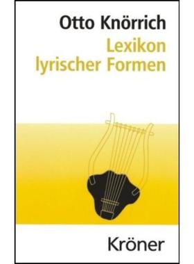 预订【德语】 Lexikon lyrischer Formen:
