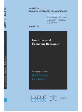 按需印刷DGYT Incentives and Economic Behaviour[9783828203082]