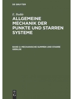 按需印刷【德语】Mechanische Summen und starre Gebilde:[9783111062778]