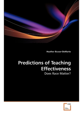 按需印刷Predictions of Teaching Effectiveness[9783639223460]