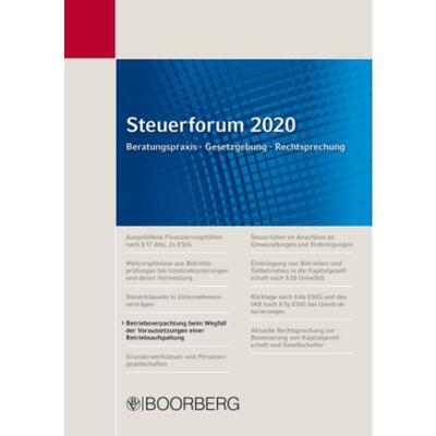 预订【德语】 Steuerforum 2020:Betriebsverpachtung beim