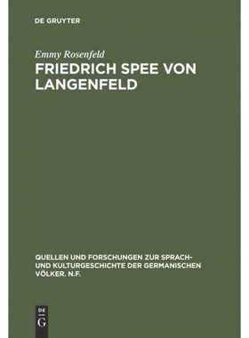 按需印刷不退不换DEG Friedrich Spee von Langenfeld[9783110053333]