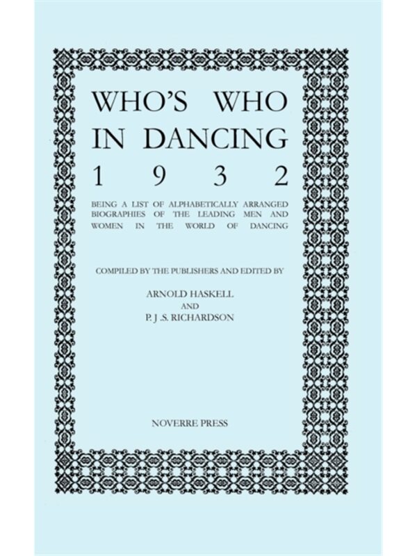按需印刷不退不换Who's Who in Dancing 1932