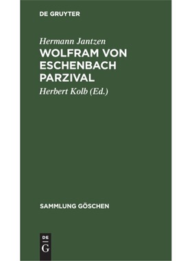 预订不退不换德语 Wolfram von Eschenbach Parzival:Eine Ausw