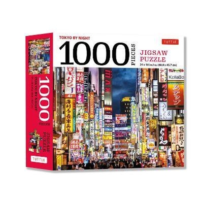 预订Tokyo by Night - 1000 Piece Jigsaw Puzzle:Tokyo's Kabuki-cho District at Night: Finished Size 24 x 18 inches (61 x 4