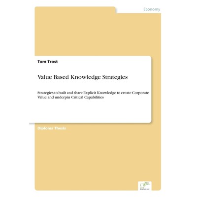 按需印刷Value Based Knowledge Strategies[9783838664644]