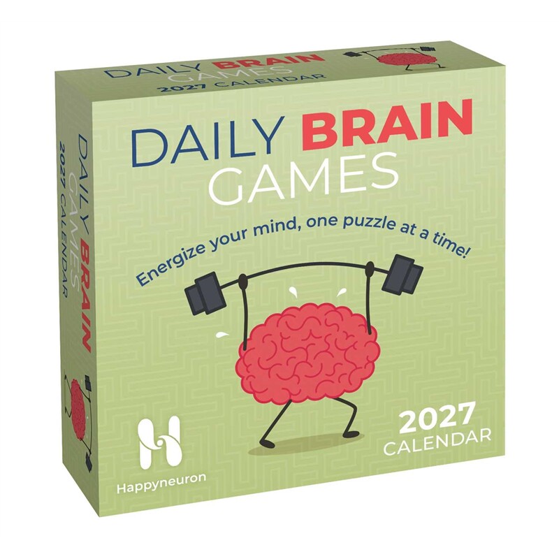 现货 2027日历每日脑力游戏 DAILY BRAIN GAMES 2027 DAY-TO-DAY CALENDAR 英文原版 上海外文 9798881608309