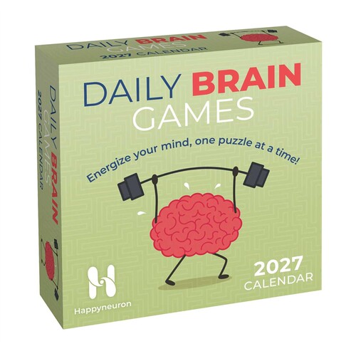 现货 2027日历每日脑力游戏 DAILY BRAIN GAMES 2027 DAY-TO-DAY CALENDAR 英文原版 上海外文 9798881608309
