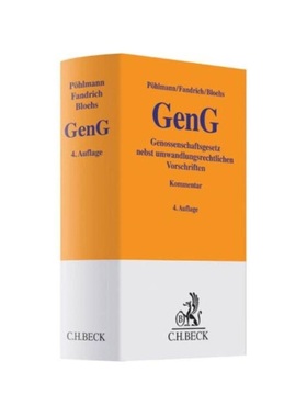 预订【德语】Genossenschaftsgesetz (GenG), Kommentar:nebst umwandlungsrechtlichen Vorschriften