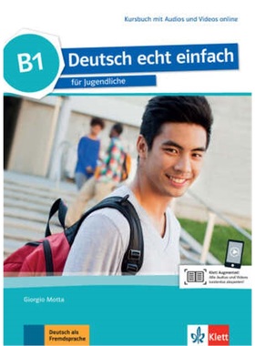 预订【德语】 Deutsch echt einfach B1 - Kursbuch mit Audios und Videos online[9783126765329]