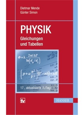 预订【德语】Physik:Gleichungen und Tabellen