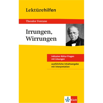 预订【德语】 Klett Lektürehilfen Theodor Fontane, Irrungen, Wirrungen[9783129230121]