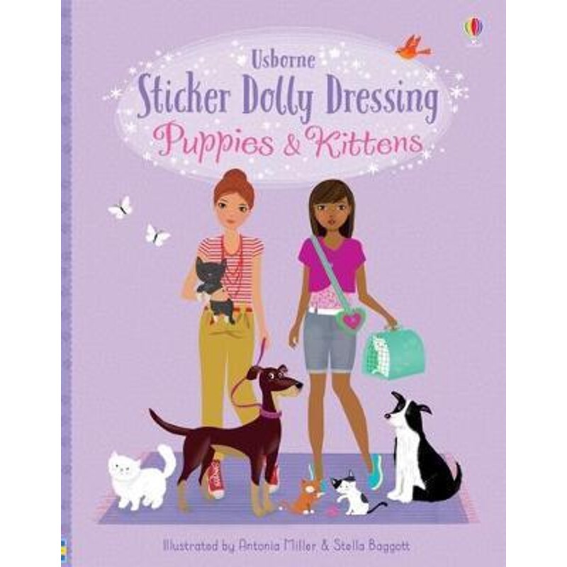 预订不退不换Sticker Dolly Dressing Puppies & Kittens