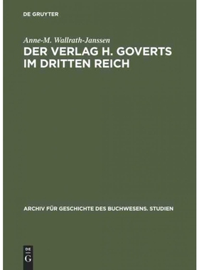 按需印刷DEG Der Verlag H. Goverts im Dritten Reich[9783598249044]