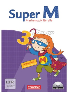 预订【德语】 Super M - Mathematik für alle - Östliche Bundesländer und Berlin - 3. [9783060824373]