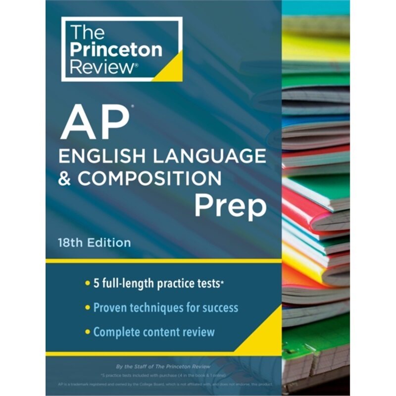 预订不退不换Princeton Review AP English Language & Composition Prep, 2024[9780593517093]