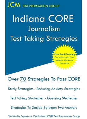按需印刷不退不换Indiana CORE Journalism - Test Taking Strategies[9781647680817]