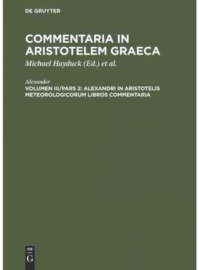 按需印刷DEG Alexandri in Aristotelis Meteorologicorum libros commentaria[9783111068817]