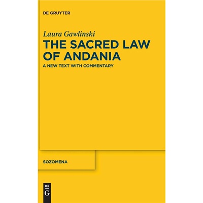 按需印刷不退不换DGYT The Sacred Law of Andania[9783110267570]