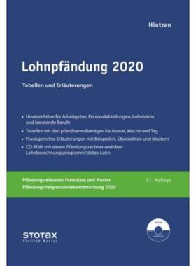 预订【德语】 Lohnpfandung 2020, m. CD-ROM:Tabellen und