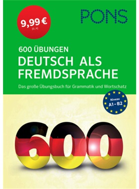 预订不退不换德语 PONS 600 Übungen Deutsch als Fremdsprache[9783125628588]