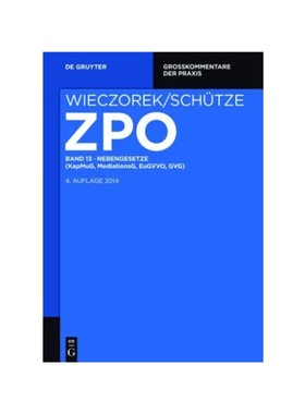 预订【德语】§§ 1110-1117, KapMuG, MediationsG, EGZPO, GVG, EGGVG: