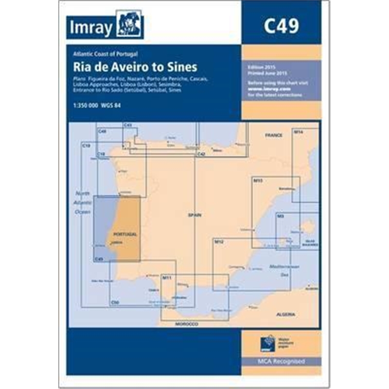 预订Imray Chart C49:Ria de Aveiro to Sines