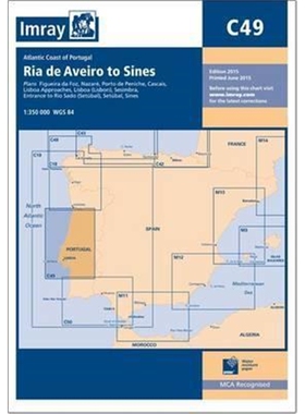 预订不退不换Imray Chart C49:Ria de Aveiro to Sines