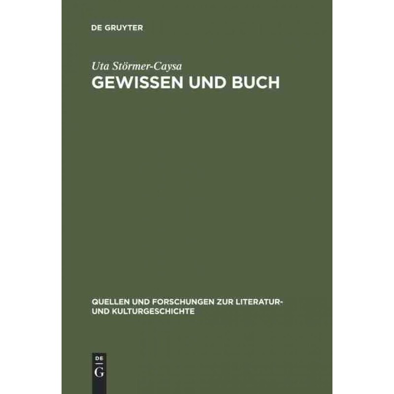按需印刷不退不换DEG Gewissen und Buch[9783110162066] - 实物图
