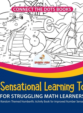 预订不退不换Connect the Dots Books. A Sensational Learning Tool for Struggling Math Learners. Random Themed Numb