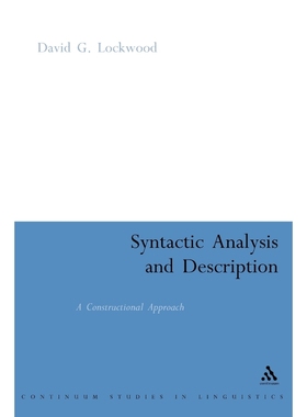 按需印刷Syntactic Analysis and Description[9780826478764]