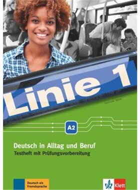 预订不退不换德语 Linie 1 - Testheft mit Prüfungsvorbereitung A2, m. Audio-CD[9783126070799]