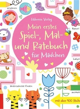 预订【德语】 Mein erstes Spiel-, Mal- und Ratebuch für Mädchen[9781782320531]