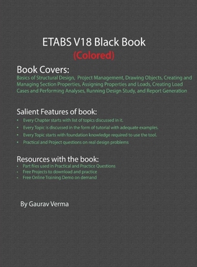 按需印刷ETABS V18 Black Book (Colored)[9781988722856]