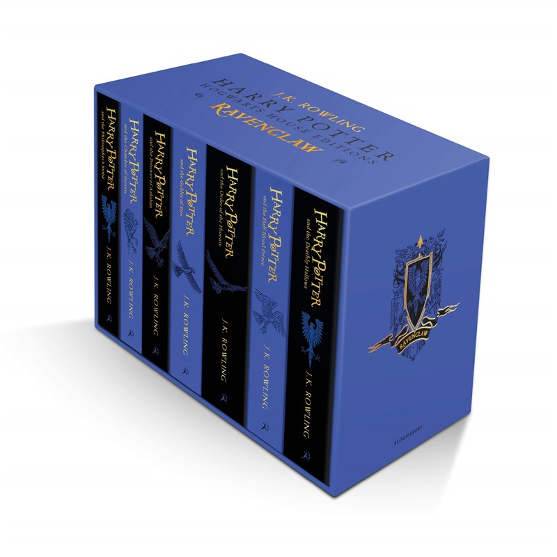 现货 哈利波特1-7册套装 拉文克劳学院 Harry Potter Ravenclaw House Edition Paperback Box Set 英文原版 JK Rowling JK罗琳