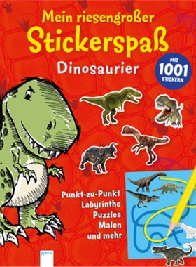 预订【德语】Mein riesengroßer Stickerspaß. Dinosaurier[9783401709338]