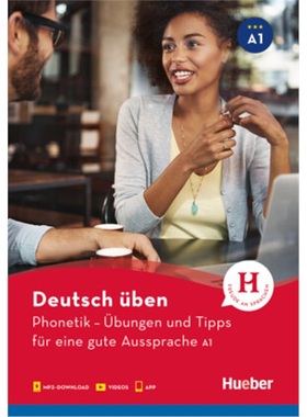 预订【德语】 Phonetik - Übungen und Tipps für eine gute Aussprache A1[9783190174935]