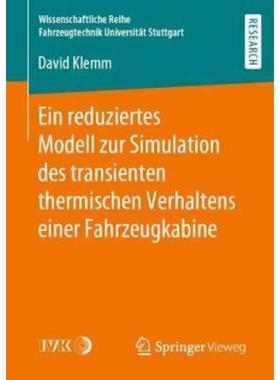 预订【德语】 Ein reduziertes Modell zur Simulation des transienten thermischen Verhaltens einer