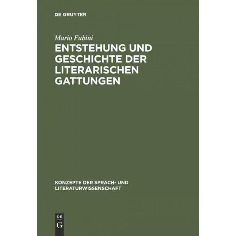 按需印刷不退不换DEG Entstehung und Geschichte der literarischen Gattungen[9783484220065]