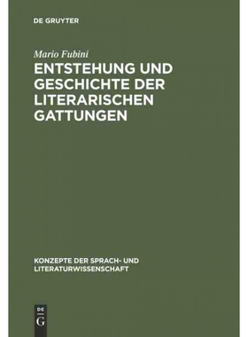 按需印刷不退不换DEG Entstehung und Geschichte der literarischen Gattungen[9783484220065]