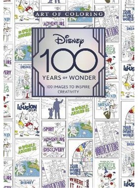现货 Art of Coloring: Disney 100 Years of  迪士尼 100年书 迪士尼100周年 涂色书 着色艺术